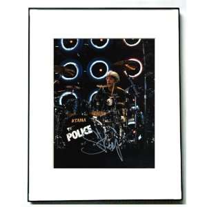  The Police Stewart Copeland Autographed Signed Framed 
