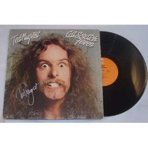Ted Nugent Cat Scratch Fever   Hand Signed Autographed Record Album Lp 