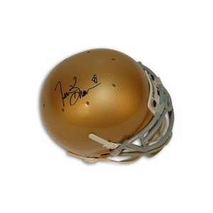 Tim Brown Notre Dame Fighting Irish Autographed Mini Football Helmet