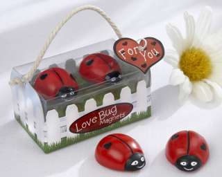 50 Love Bug Ladybug Magnets Wedding / Bridal Shower Favors  