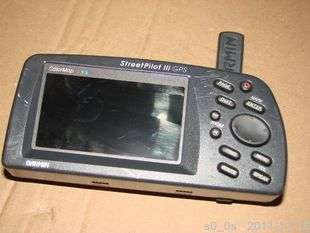 Classic Garmin StreetPilot III Portable GPS Navigator+(128MB DATA CARD 