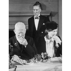  Author George Bernard Shaw Sitting Beside Actress Wendy Hiller 