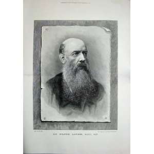   1889 Antique Portrait Sir Wilfrid Lawson Bart Man Art