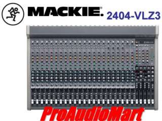 Mackie 2404 VLZ3 24 channel 4 bus Mixer 2404 VLZ3 NEW 663961030075 
