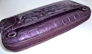 Brighton Grape Purple Large Cher Leather Zip Wallet New NWT T3129G Bag 