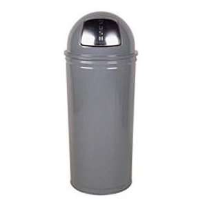 Tall Trash Container For Use W/Dome Tops, Gray, 80 Quart, 16Dia X 29 