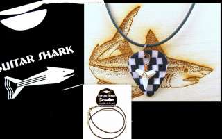   Shirt Tee w  FREE Guitar Pick Shark Tooth Jewelry Necklace Gift  