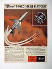 Bendix Eclipse Pionee​r Aircraft 3 Gyro Stable Platform 1955 Ad 