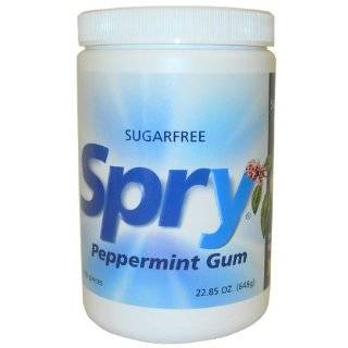 Xlear Spry 600ct Peppermint Xylitol Chewing Gum by Spry