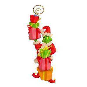  Dr. Seuss Holding A Trio Of Presents Grinch Christmas Ornament 