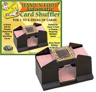 Hand n Foot Automatic Card Shuffler for 1 6 Decks NEW  