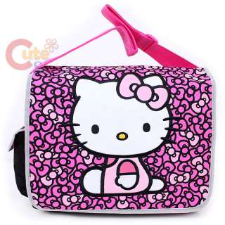 Sanrio Hello Kitty School Messenger Bag Black Pink Bows Diaper Bag 