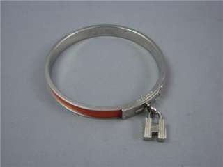 Authentic Hermes Orange Kelly Watch Shape Bracelet Great Condition 