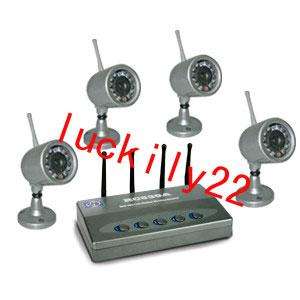 4CH 4 WIRELESS Camera Home Security Surveillance System  