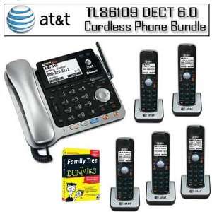    Cordless Phone System With 5 Expandable Handsets Bundle Electronics