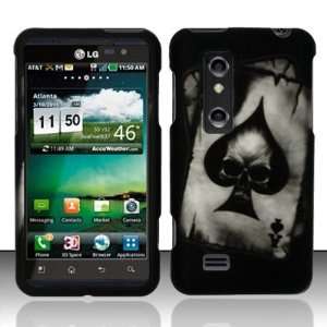   P920/P925 (AT&T) Rubberized Spade Skull Design Case Face Plate Cover