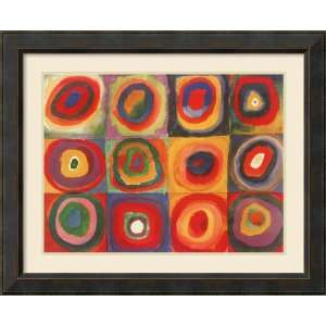  Farbstudie Quadrate, 1913 Framed Print by Wassily 