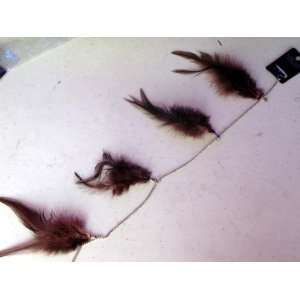  New Fashion Feather Hair Extension Extension Brown Color 