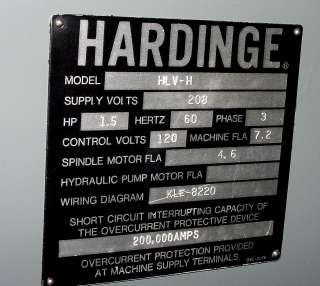 NICE 1987 HARDINGE HLV H EM INCH/METRIC SUPER PRECISION TOOL ROOM 