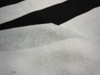 Da16 Per Meter Black White Zebra Stripe Linen Sofa/Cushion Cover 