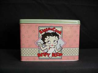 Betty Boop KISS THE COOK RECIPE BOX WITH INDEX CARDS  