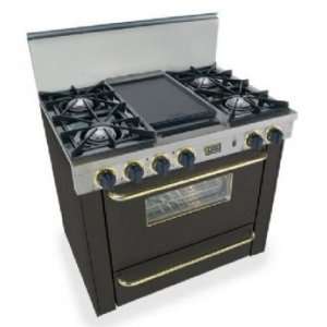 TPN 310 7SW 36 Pro Style LP Gas Range with 4 Open Burners Vari Flame 