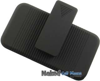 NEW RUBBERIZED BLACK CASE + BELT CLIP HOLSTER FOR APPLE iPOD TOUCH 4 