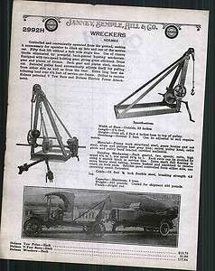 1928 ad Holmes Wreckers Tow Truck Poles Bars  