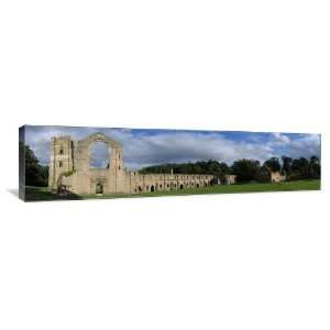 Fountains Abbey Ruins   Gallery Wrapped Canvas   Museum Quality  Size 