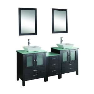   Basins, Faucets and Framed Mirrors, Espresso Finish