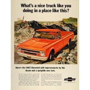  1967 Ad Chevrolet Chevy Truck Pickup 6 Cylinder V8 Work 