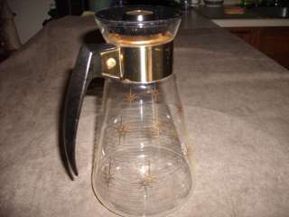 Coffee, tea or juice pitcher, Glass with handle and lid  