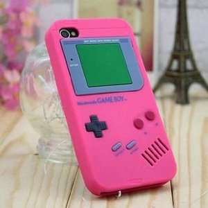   Game Boy Case Cover For iPhone 4 4S 4G pink Cell Phones & Accessories