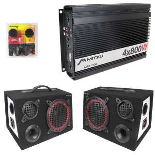   Car Audio Power Amplifier model MPA 2100, and two (2) DIGINET 600