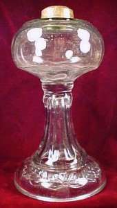 EAPG Antique PICKARD GLASS KEROSENE LAMP A Beauty WOW  