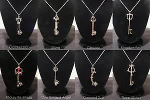 Kingdom Hearts Keyblade Necklaces/Phone Charms/Keychains  