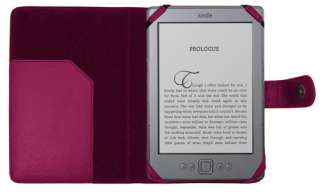 NEW  KINDLE 6 INCH WIFI LCD PINK PU LEATHER FLIP WALLET BOOK 