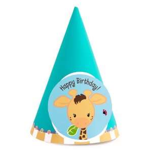  Giraffe Cone Hats (8) Party Supplies Toys & Games