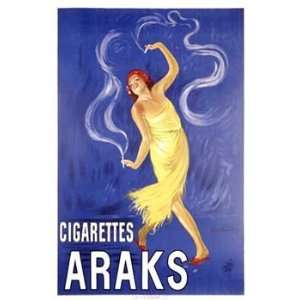  Leonetto Cappiello   Araks Cigarettes Giclee on acid free 