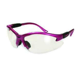  Cougar Safety Glasses   Clear Lens   Pink Frame