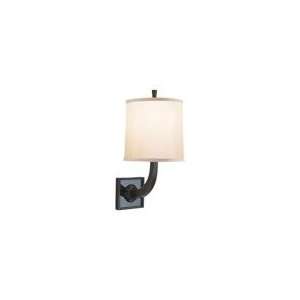 Barbara Barry Petal Sconce in Bronze with Silk Shade by Visual Comfort 
