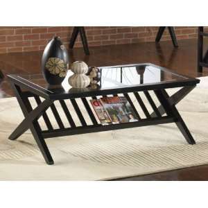  Blackstone Rectangle Cocktail Table In Black Finish by 