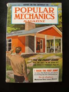 Popular Mechanics March 1955 Motorize Your Lawn Mower  