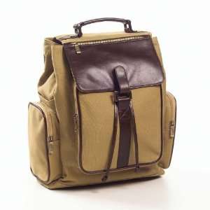  Clava 55 3230   Canvas And Leather Pocket Backpack Beauty