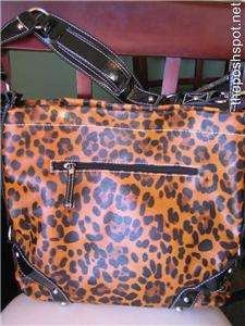 Leopard Animal Print Black Trim Silver Cowgirl Handbag  