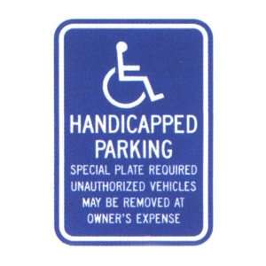  Massachusetts Handicapped Parking Sign Patio, Lawn 