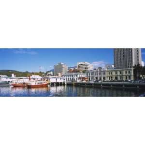  Ferries Moored at a Harbor, Hobart Harbor, Hobart 