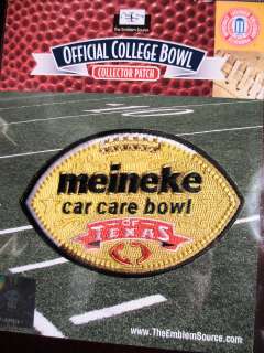   Meineke Car Care Bowl of Texas Patch 2010/11 Baylor Illinois  