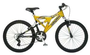 kids boys gold mongoose off road 24 inch mountain bike bicycle  