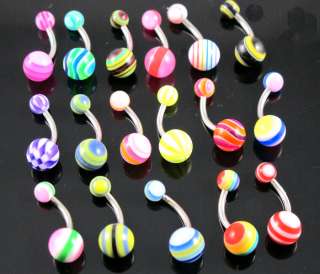 Wholesale Mix 60X Navel Belly Button Rings Body Jewelry  